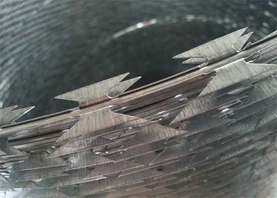 Hot Dipped Galvanized High Security Concertina Razor Barbed Wire Cbt-65 For Wire Fencing