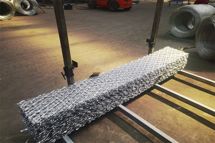 Diamond Opening Razor Barbed Wire Mesh Fence For Factory Or Prison